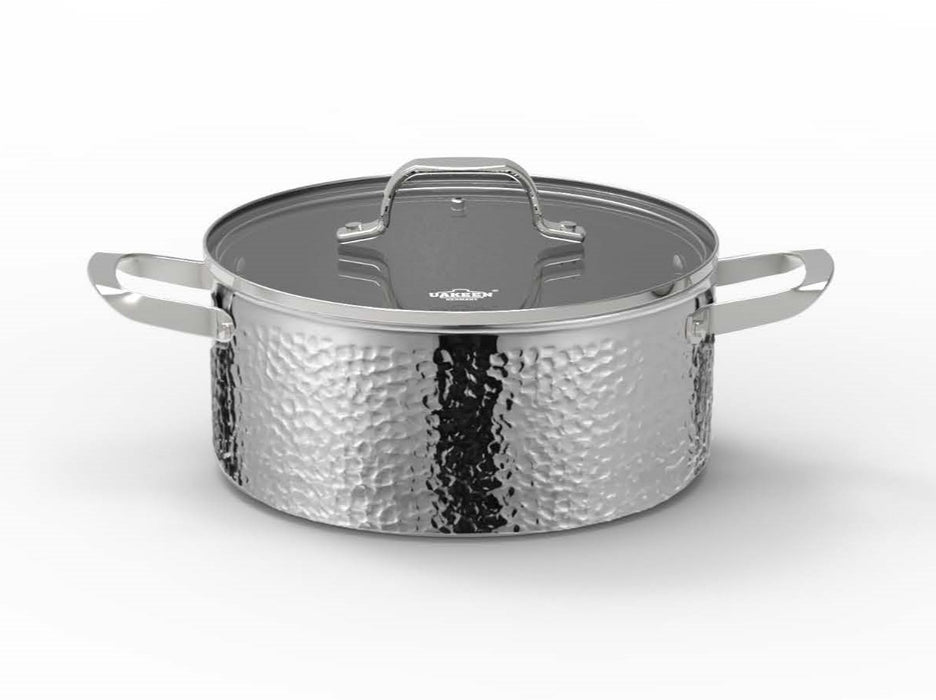 Hammered Tri-Ply Casserole 28cm