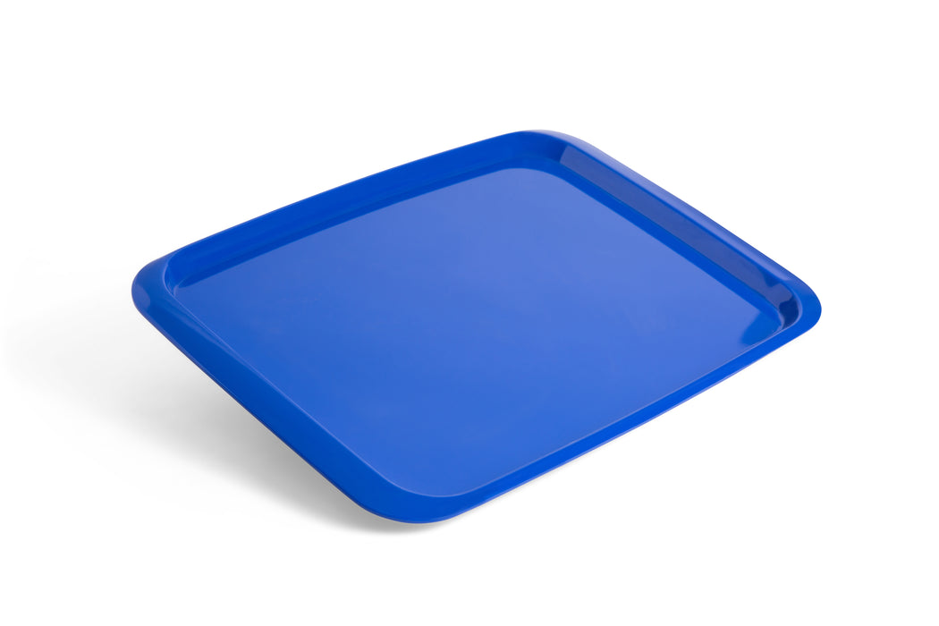 Blue Melamine Rectangular Serving Tray 44x32cm