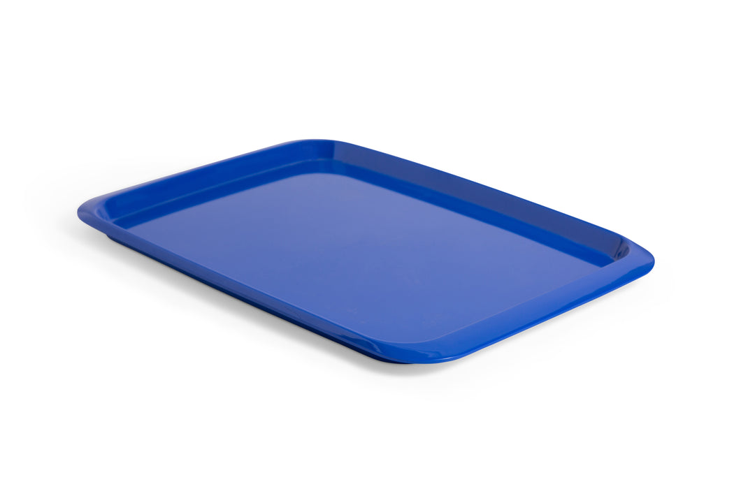 Blue Melamine Rectangular Serving Tray 44x32cm