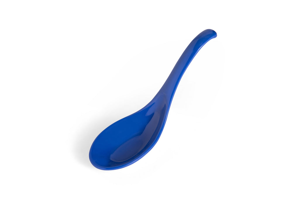 Blue Melamine Soup Spoon 15cm