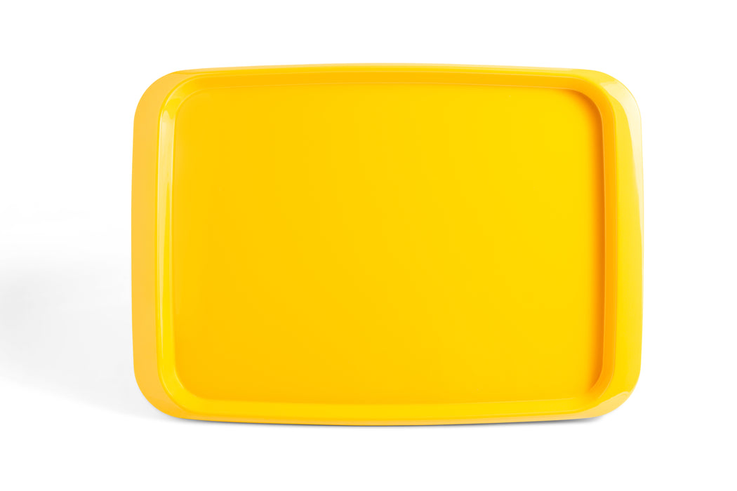 Yellow Melamine Rectangular Serving Tray 44x32cm