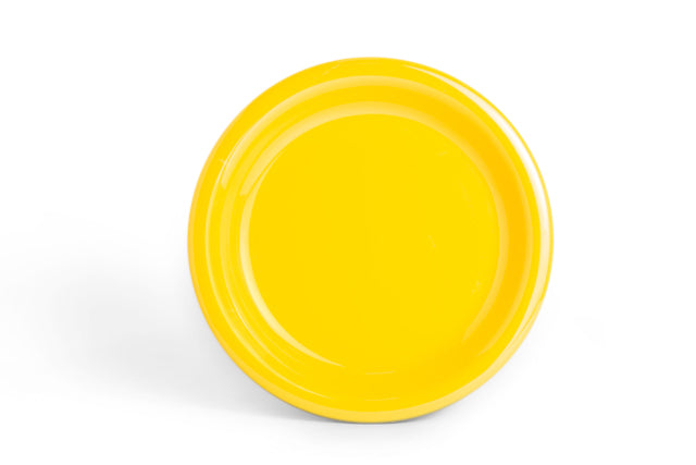 Yellow Melamine Dessert Plate 20cm/8"