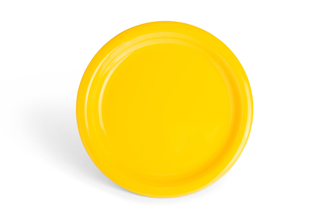 Yellow Melamine Round Dinner Plate 27cm/11"