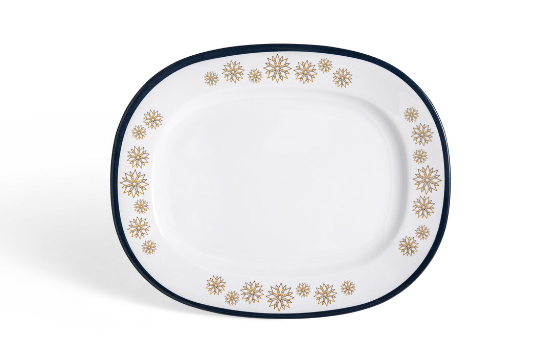 Jaffa Melamine Rectangular Dinner Plate 35x28cm