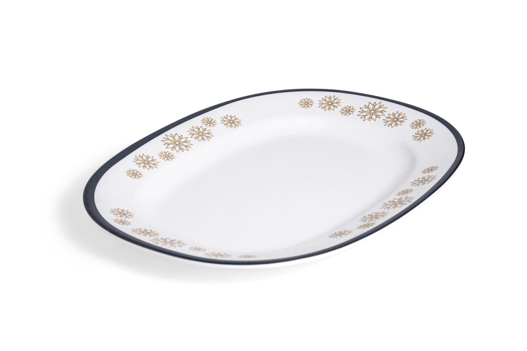Jaffa Melamine Rectangular Dinner Plate 35x28cm