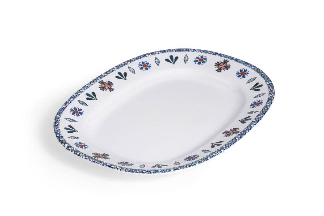 Riga Melamine Rectangular Dinner Plate 35x28cm