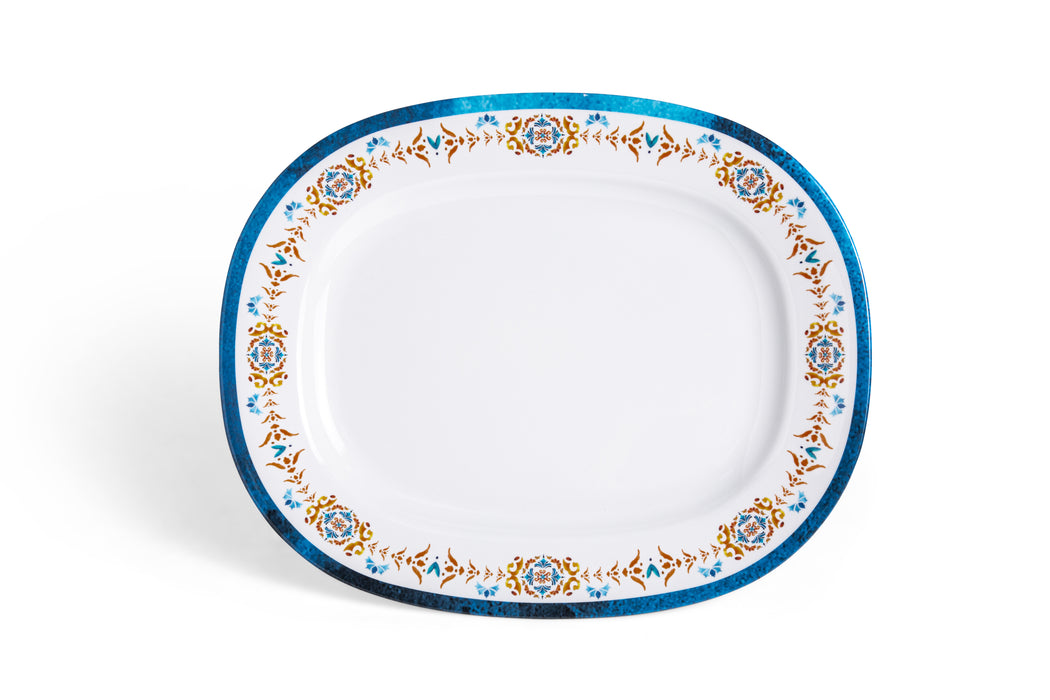 Sofia Melamine Rectangular Dinner Plate 35x28cm