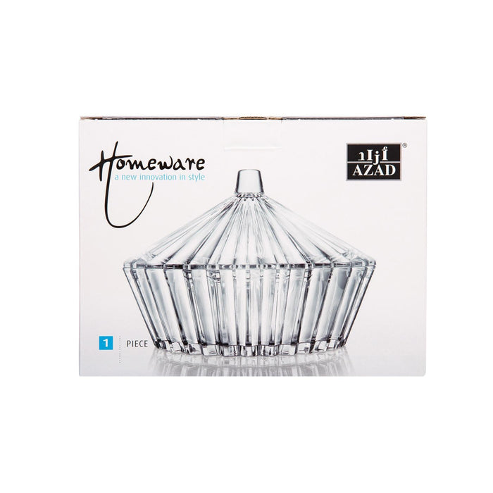 Acrylic Sun Shape Medium Candy Bowl With Lid