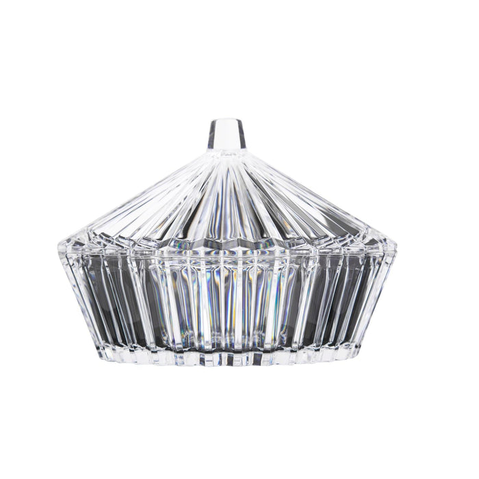 Acrylic Sun Shape Medium Candy Bowl With Lid