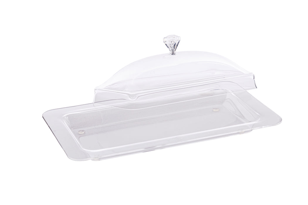 Acrylic Rectangle Cheese Dome Large