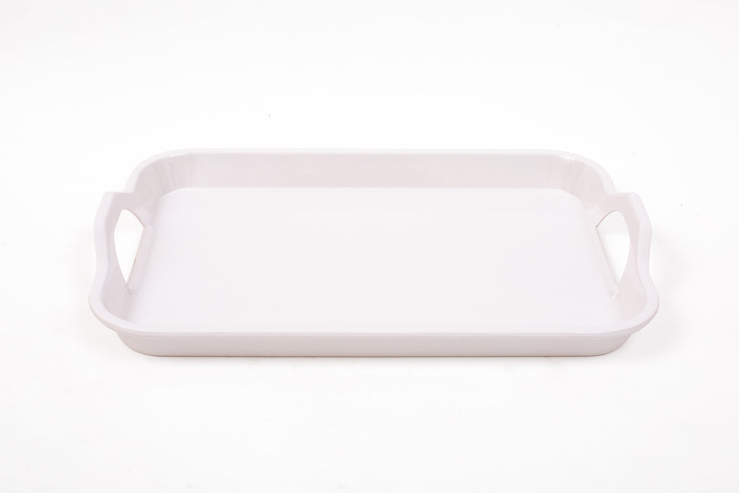 White Melamine Tray 20.5 Inch