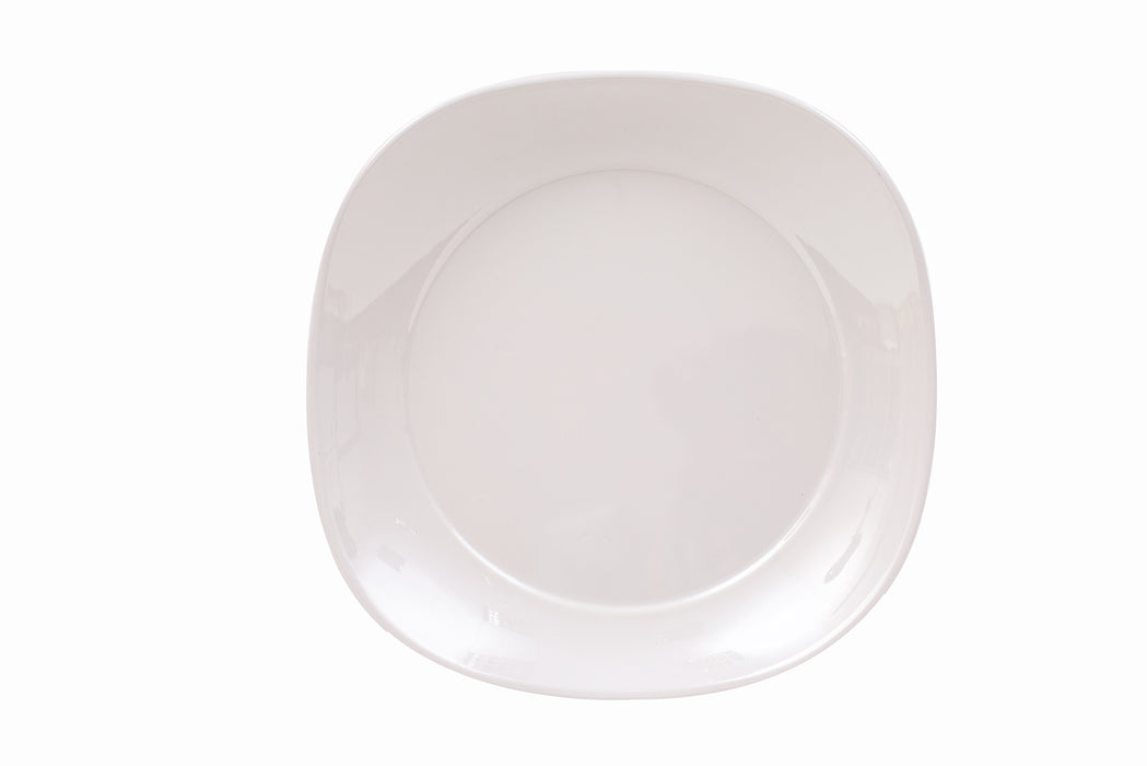 White Melamine Square Plate 10 Inch