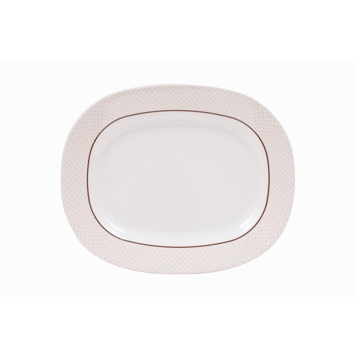 Mystic Gold Melamine Oval Plate 12 Inch