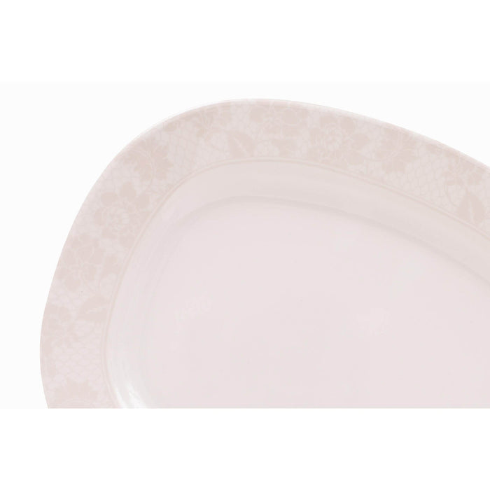 Golden Lilly Melamine Oval Plate 14 Inch
