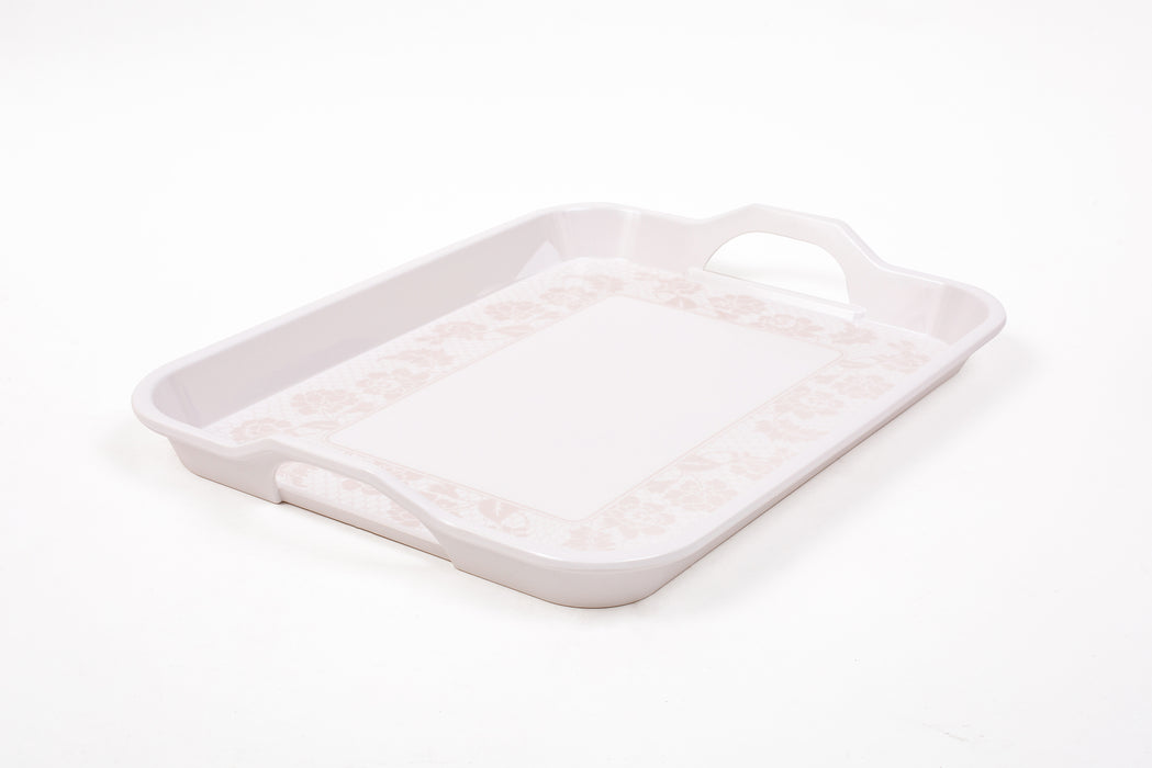 Golden Lilly Melamine Tray 17.50 Inch