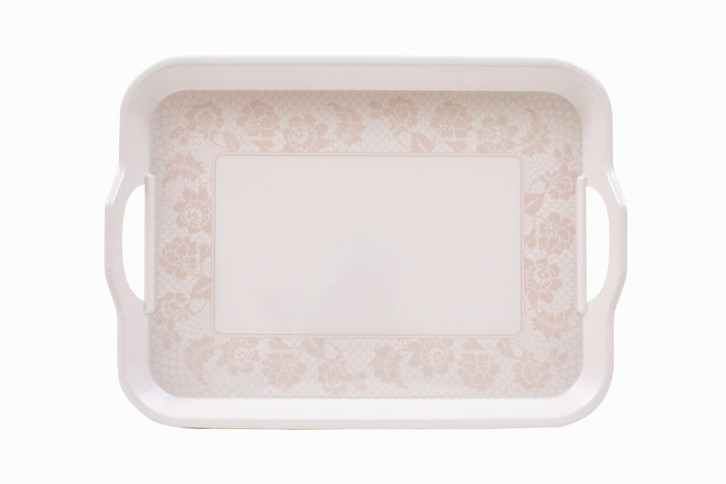 Golden Lilly Melamine Tray 17.50 Inch