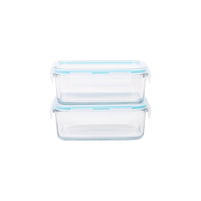 Boro Pro Borosilicate Rectangle Storage Box 2pc Set 72.5cl