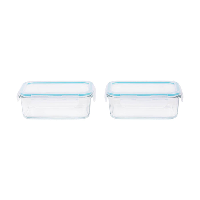 Boro Pro Borosilicate Rectangle Storage Box 2pc Set 72.5cl