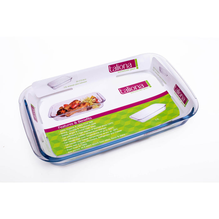 Rectangle Glass Bakeware 3l