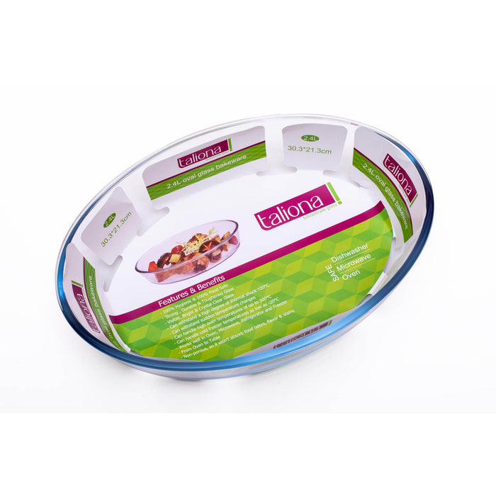 Oval Glass Bakeware 2.4l