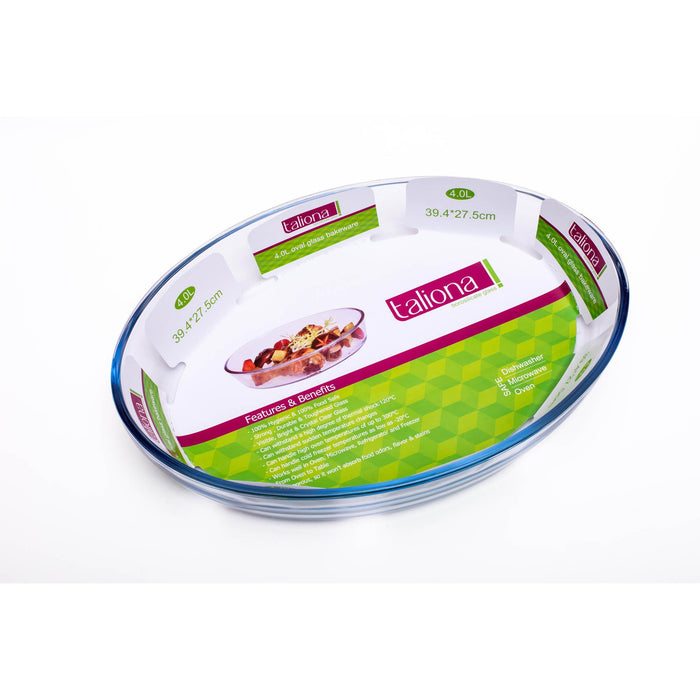 Oval Glass Bakeware 4l