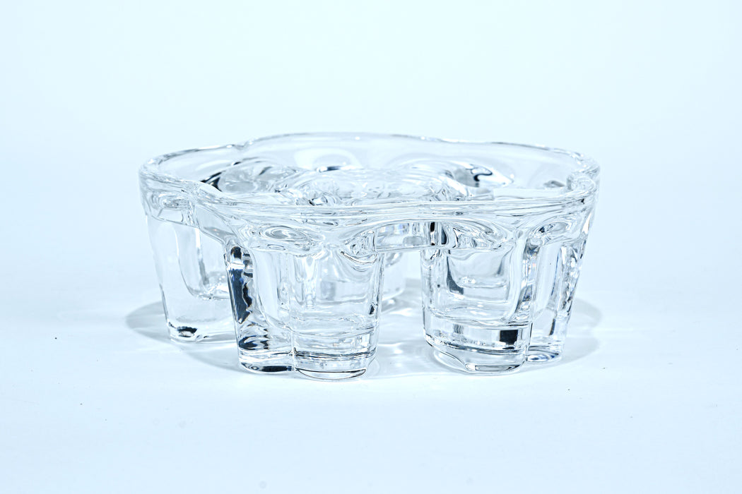 Round Heart Shaped Glass Warmer