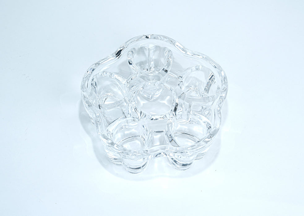 Round Heart Shaped Glass Warmer