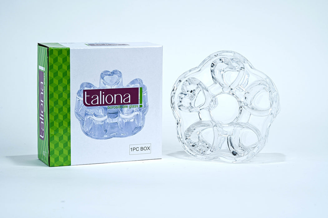 Round Heart Shaped Glass Warmer