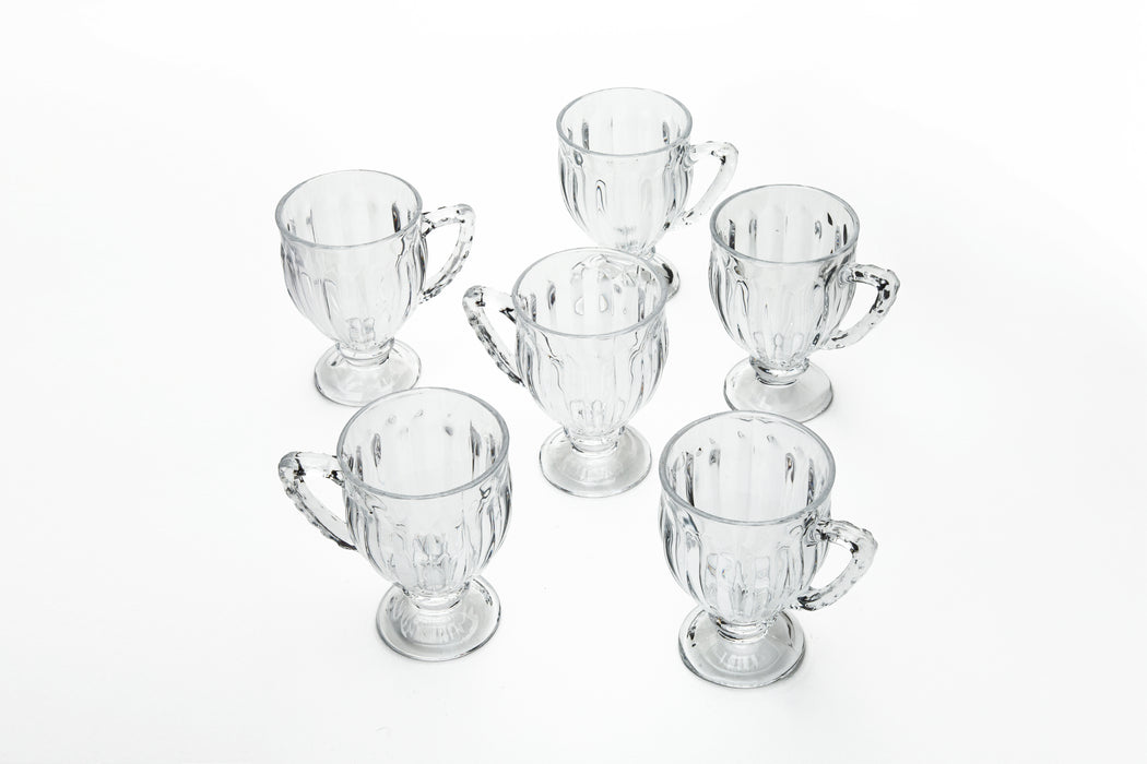 Jeneva 6pc Glass Tea Cup Set 16cl