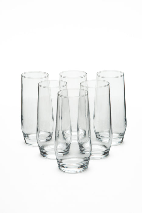 Lilly 6pc Glass H/B Tumbler Set 33cl