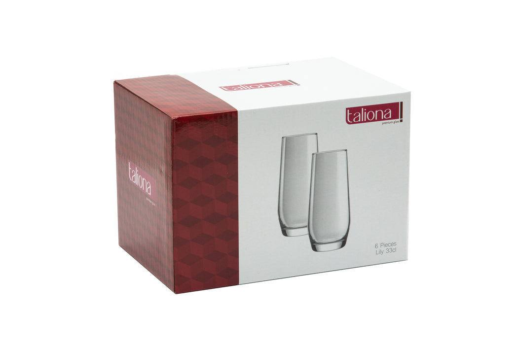 Lilly 6pc Glass H/B Tumbler Set 33cl