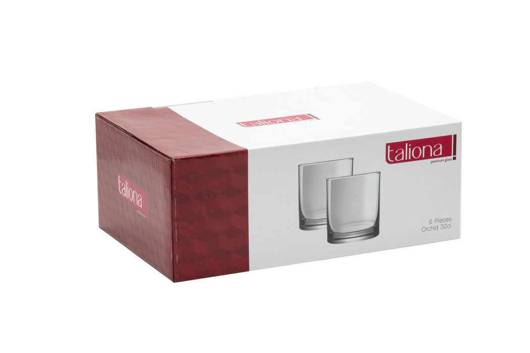 Orchid 6pc Glass O/F Tumbler Set 32cl