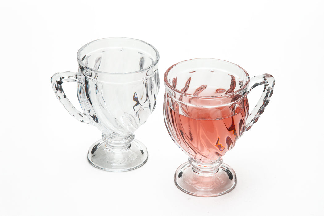 Tulip 6pc Glass Tea Cup Set 16cl