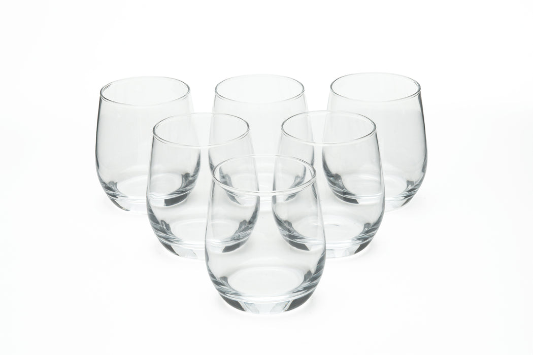 Tulip 6pc Glass O/F Tumbler Set 34cl