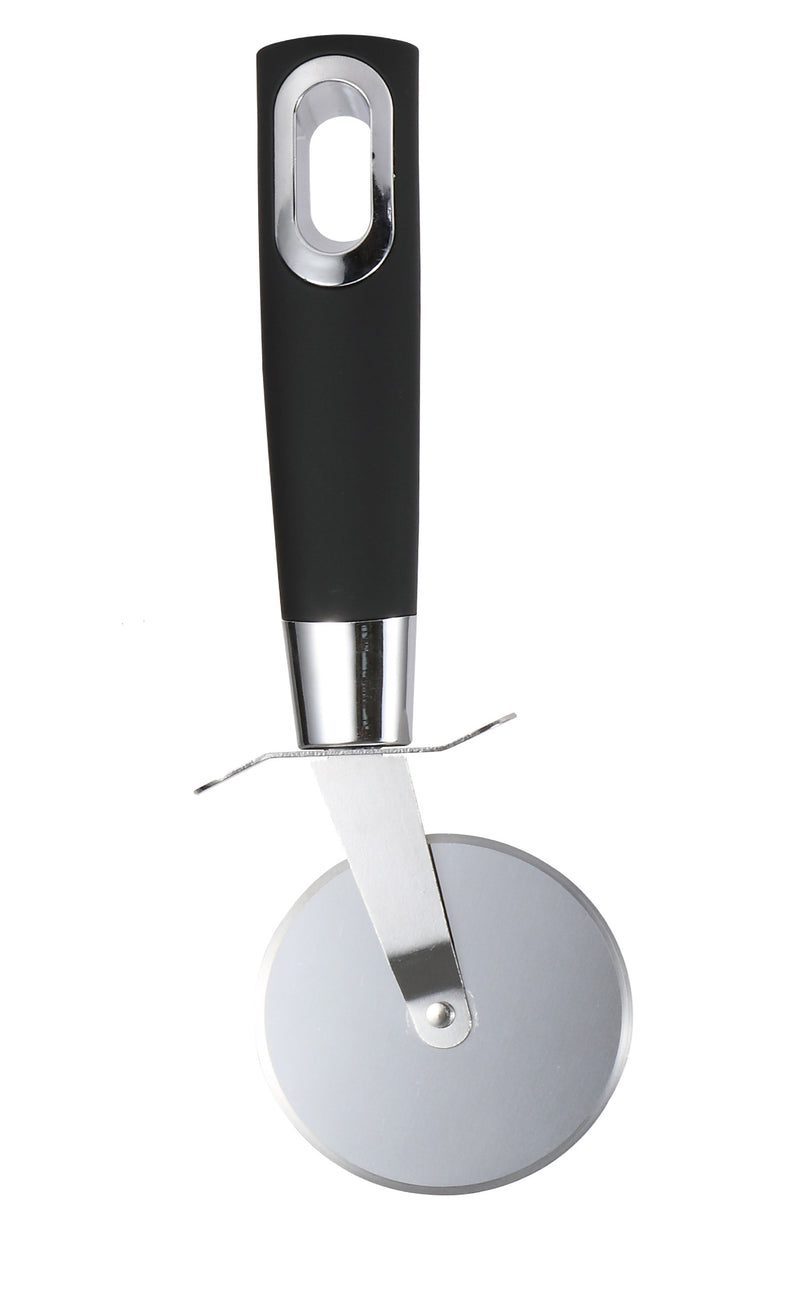 BERGNER ERGO STAINLESS STEEL PIZZA CUTTER 21.5 CM, BLACK/SILVER COLOR