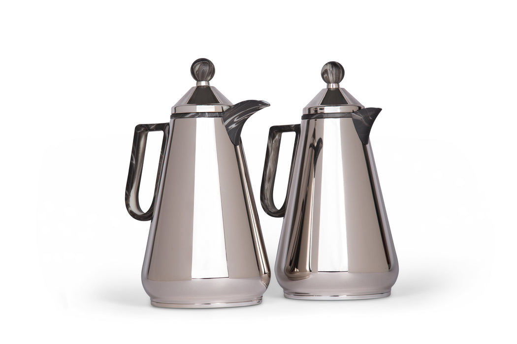Velora Marquina 2pc Stainless Steel Vacuum Flask Set 1l+1l