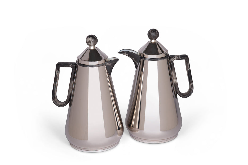 Velora Marquina 2pc Stainless Steel Vacuum Flask Set 1l+1l