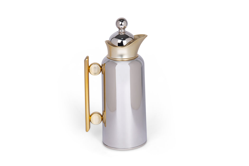 Linea Gold 2pc Stainless Steel Vacuum Flask Set 0.7l+1l