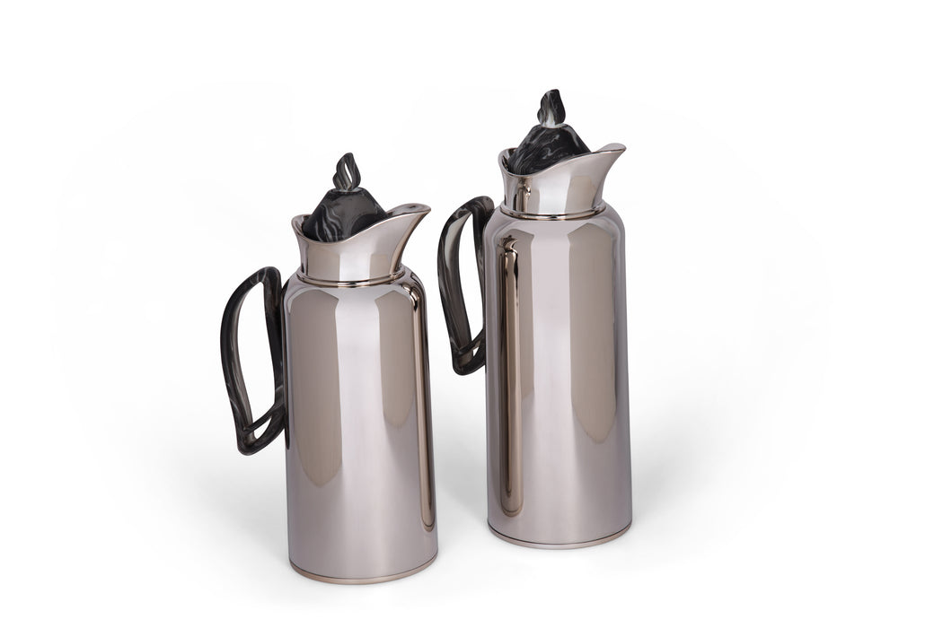 Eterna Marquina 2pc Stainless Steel Vacuum Flask Set 0.7l+1l