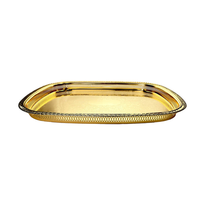 Silverplated Rectangle Tray S Gold 45.3x34.5cm