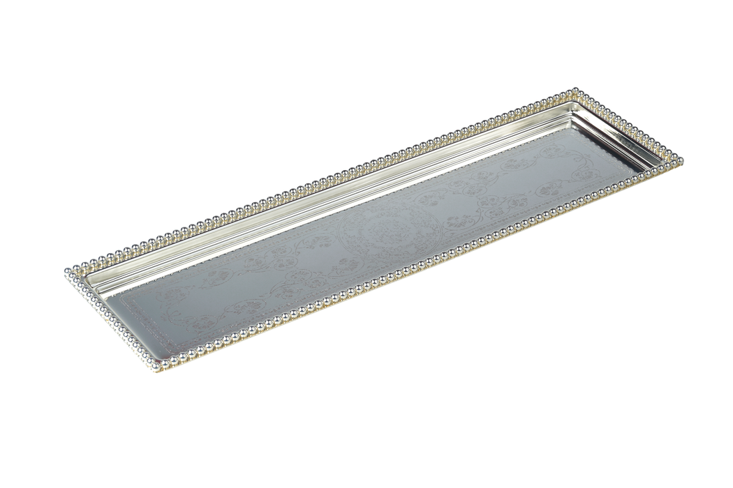 Silverplated Rectangle Tray S Silver 40x17cm