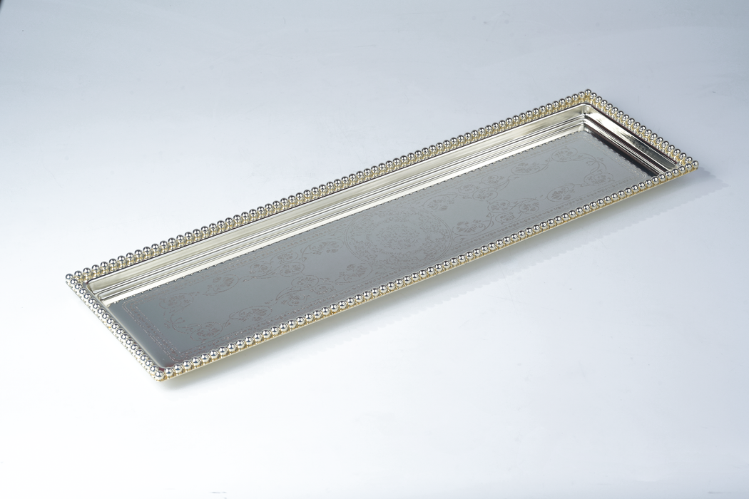 Silverplated Rectangle Tray S Silver 40x17cm