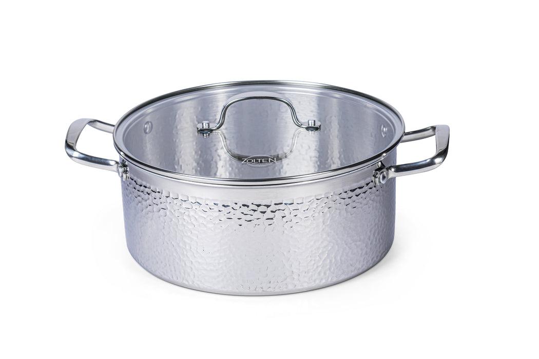 Hammered Tri-Ply Casserole 28cm