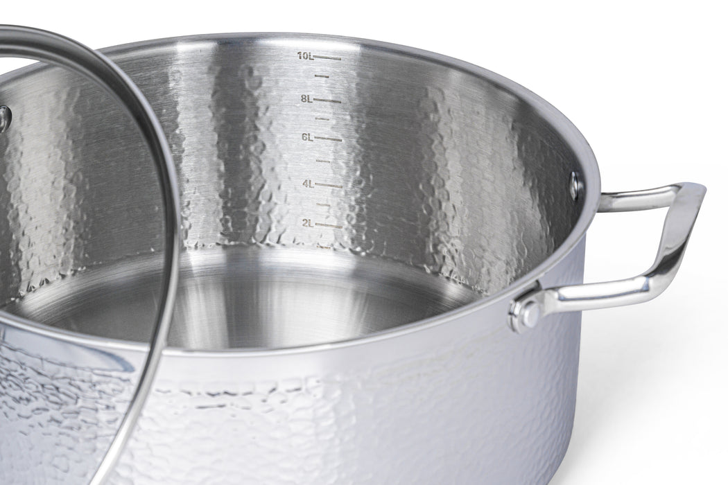 Hammered Tri-Ply Casserole 32cm