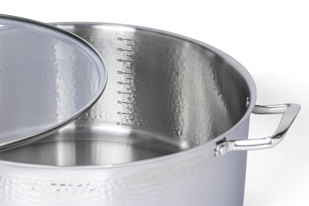 Hammered Tri-Ply Casserole 40cm