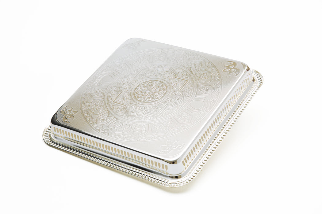 Silverplated Square Tray S Silver 35.3x35.3cm