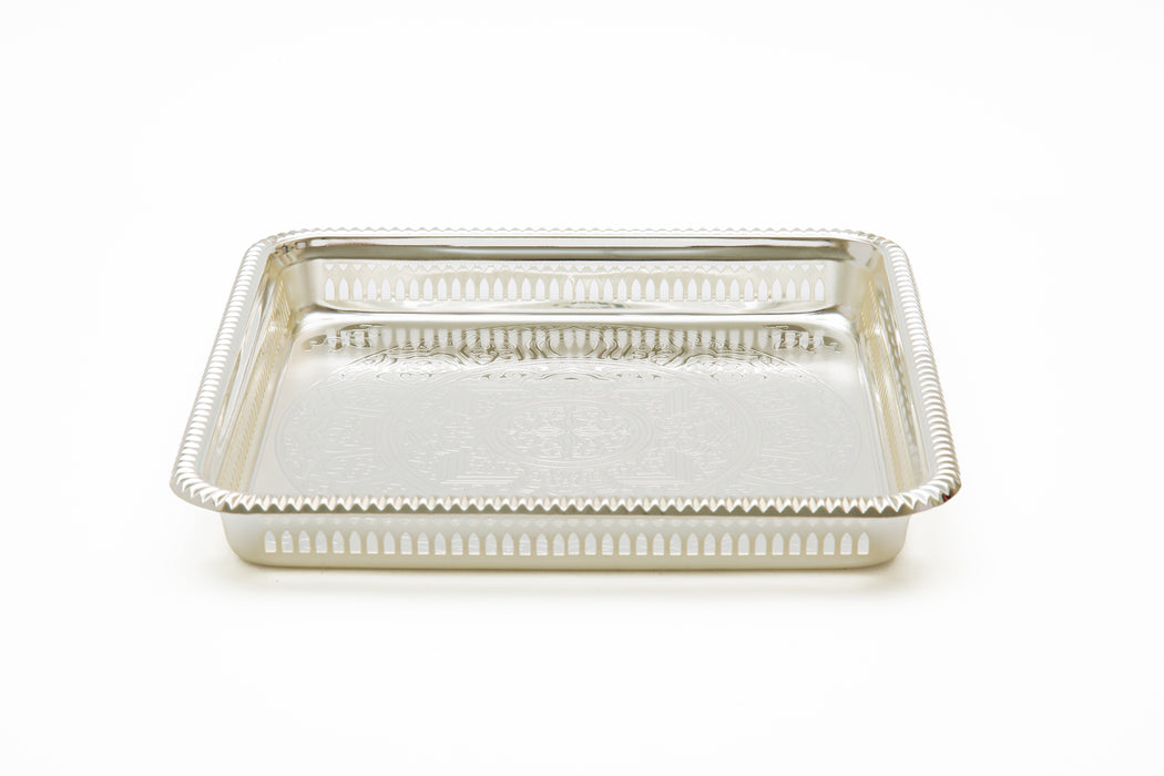 Silverplated Square Tray S Silver 35.3x35.3cm