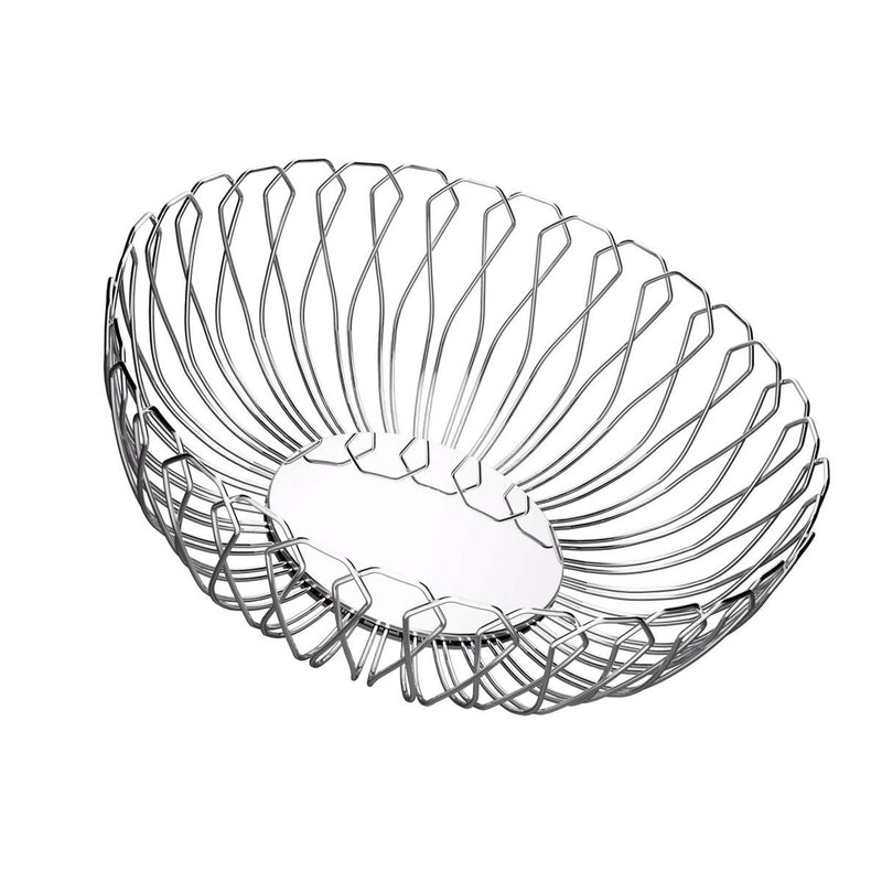 REGENT STAINLESS STEEL ROUND SPOKE BASKET 25 CM, SILVER