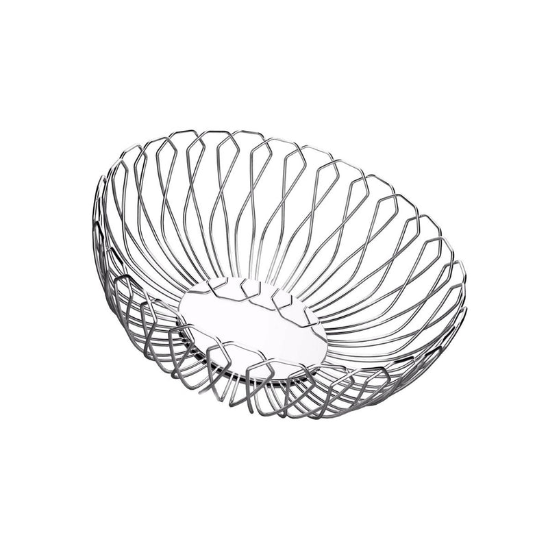 REGENT STAINLESS STEEL ROUND SPOKE BASKET 21 CM, SILVER