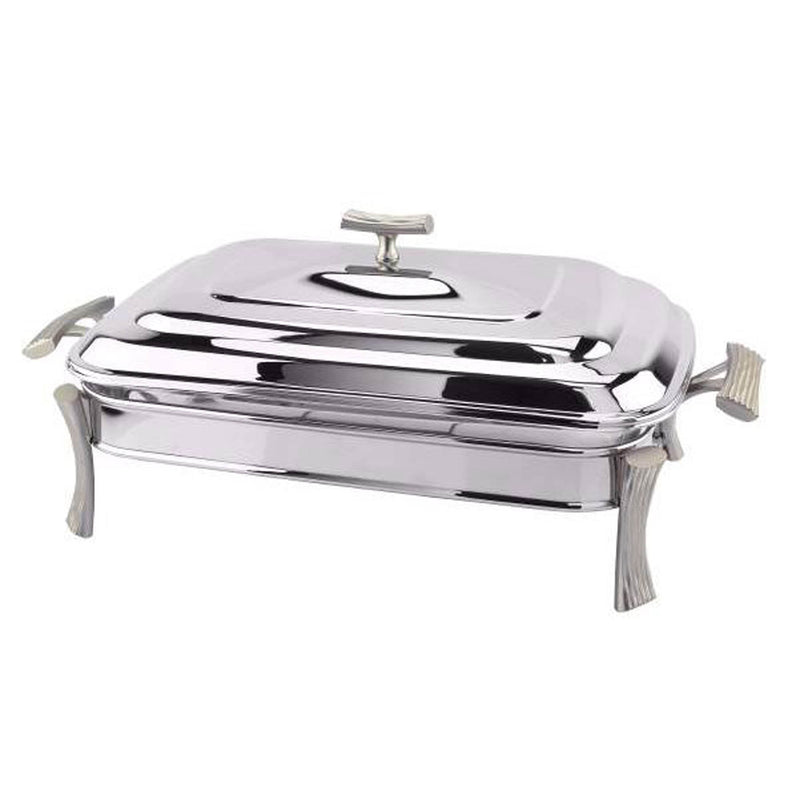 REGENT ONDA STAINLESS STEEL OBLONG FOOD WARMER 3 QTS, SILVER COLOR